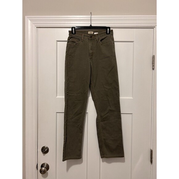 L.L. Bean Denim - Vintage L.L. Bean Pants Woman’s Size  4 26 Green Denim jeans Pants Mid Rise 29in